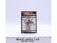 Snarl Action Figure Instruction Manual Booklet 1985 Hasbro G1 Transformers
