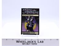Skywarp Action Figure Instruction Manual Booklet 1984 G1 Transformers