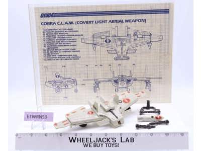 Cobra Claw C.L.A.W. Glider 100% Complete G.I. Joe 1983 Hasbro Vintage Vehicle