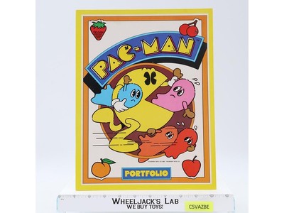 Folder Portfolio Pac-Man 1980s Midway Plymouth Vintage School Supplies