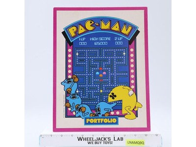 Folder Portfolio Pac-Man 1980s Midway Plymouth Vintage School Supplies