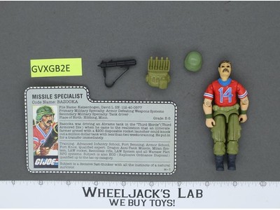 Bazooka V1 100% Complete G.I. Joe 1985 Hasbro Vintage Action Figure