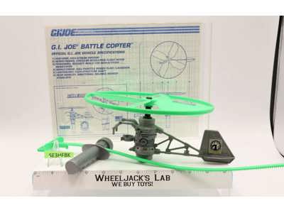 Battle Copter 100% Complete W/Rip Cord 1991 G.I. Joe Hasbro Vintage Vehicle