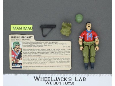 Bazooka V1 100% Complete G.I. Joe 1985 Hasbro Vintage Action Figure