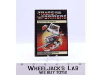 Ratchet Action Figure Vintage Instruction Manual Booklet 1984 G1 Transformers
