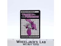 Doubledealer Instruction Manual Booklet 1987 Hasbro G1 Transformers