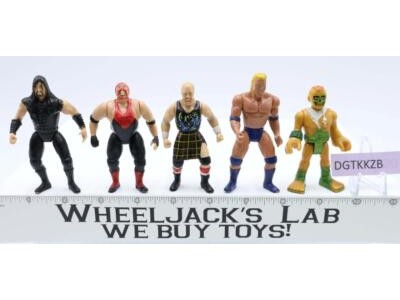 WWF (5) Jakks Pacific 3-3.25" Wrestling Figures WWE Thrasher Undertaker Jointed
