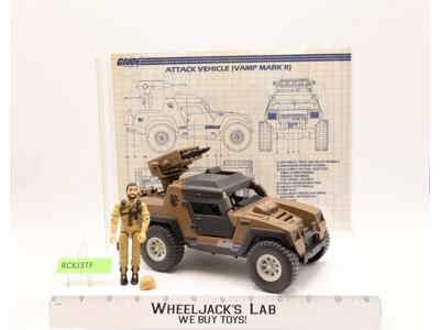 Vamp Mark II Attack Jeep W/ Clutch 100% Complete GI Joe 1984 Hasbro Vehicle