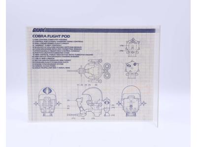 Cobra Flight Pod 1985 ORIGINAL Instructions/Blueprints G.I. Joe Hasbro