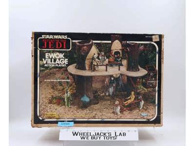 Endor Ewok Village 100% Complete W/Box Star Wars 1983 Kenner Vintage Playset