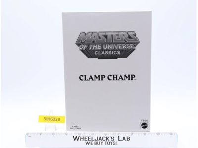 Clamp Champ w/ Mailer MOSC NEW He-Man Classics MOTUC 2013 Mattel Action Figure