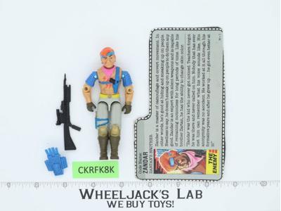 Zandar V1 100% Complete G.I. Joe 1986 Hasbro Vintage Action Figure
