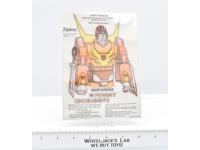 Iron-On Rodimus Prime Premium 1986 Ziploc G1 Transformers Vintage The Movie