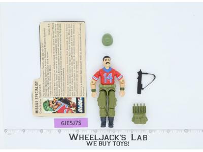 Bazooka V1 100% Complete G.I. Joe 1985 Hasbro Vintage Action Figure