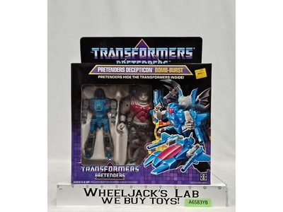 Bomb-Burst Pretenders 100% Complete W/BOX & INSERT 1988 Vintage G1 Transformers