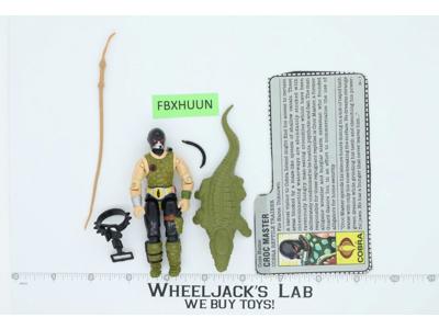 Croc Master V1 100% Complete G.I. Joe 1987 Hasbro Vintage Action Figure