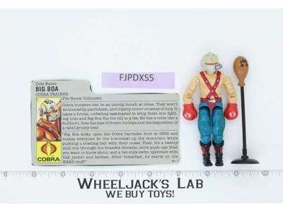 Big Boa V1 100% Complete G.I. Joe 1987 Hasbro Vintage Action Figure