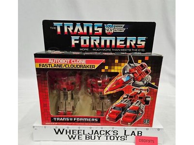 Fastlane & Cloudraker W/BOX & INSERT 100% Complete 1987 G1 Transformers MIB