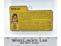 European Psyche-Out Filecard G.I. Joe Vintage 1988