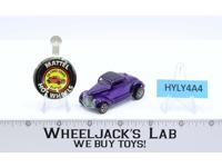 Classic 36 Ford Coupe W/ Button Purple Hot Wheels 1968 Redline Vintage Mattel RL
