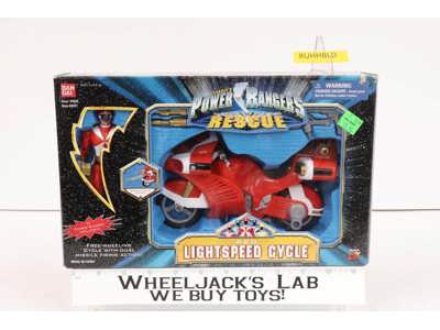 Red Lightspeed Cycle Complete Power Rangers Lightspeed Rescue 1999 Bandai