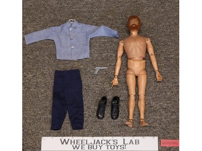 GI Joe Sea Adventurer Flocked Hair Kung Fu Grip 1974 Vintage 12" Action Figure