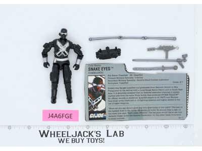 Snake Eyes V3 100% Complete G.I. Joe 1988 Hasbro Vintage Action Figure