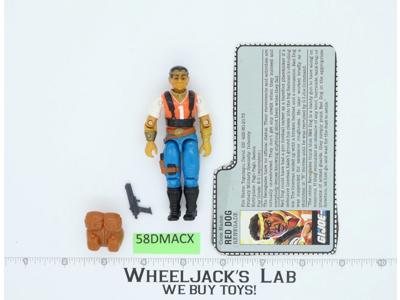Red Dog V1 100% Complete G.I. Joe 1987 Hasbro Vintage Action Figure