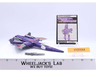 Cyclonus PURPLE EARS 100% Complete 1986 Vintage Hasbro G1 Transformers
