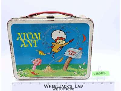 Atom Ant Metal Lunch Box NO THERMOS Hanna Barbera 1966 Vintage