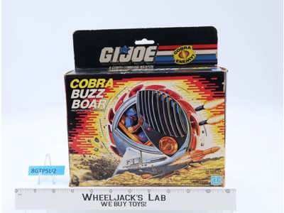 Cobra Buzz Boar 100% Complete W/Box GI Joe 1987 Hasbro Vintage Action Figure