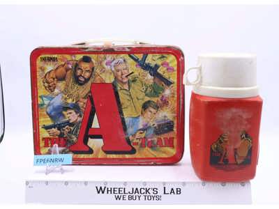 The A-Team METAL Lunchbox W/Thermos 1983 Thermos Vintage