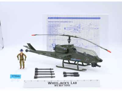 Dragonfly Assault Copter W/Wild Bill 100% Complete G.I. Joe 1983 Vintage Vehicle