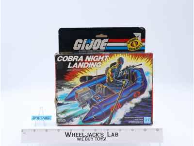 Cobra Night Landing 100% Complete W/Box GI Joe 1985 Action Figure Vehicle