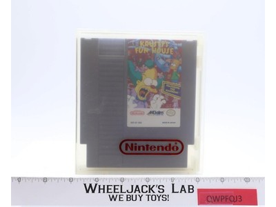 Krusty's Fun House Nintendo NES 1992 Video Game Cartridge With Case