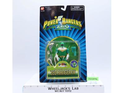 Zeo Ranger IV Green Power Rangers 1996 Bandai NEW MOSC #2540 Hatchet Action