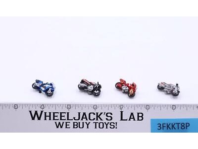 Lot of 4 Micro Machines Motorcycles 1980's Vintage Galoob