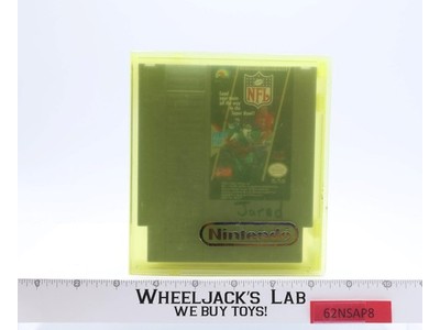 NFL Nintendo NES 1989 Ljn Video Game Cartridge With Case