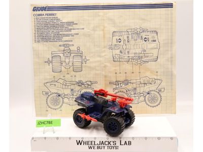 Ferret ATV 100% Complete G.I. Joe 1985 Hasbro Vintage Vehicle Action Figure