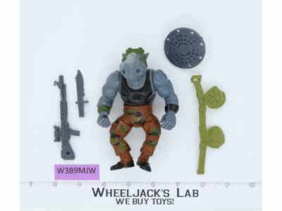 Rocksteady HARD HEAD 100% Complete Teenage Mutant Ninja Turtles 1988 Playmates