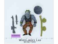 Rocksteady HARD HEAD 100% Complete Teenage Mutant Ninja Turtles 1988 Playmates