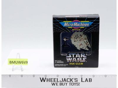 Han Solo & Millennium Falcon Star Wars Fan club Micro Machines 1995 Galoob NEW