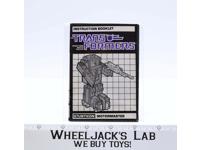 Motormaster Instruction Manual Booklet 1985 Hasbro G1 Transformers