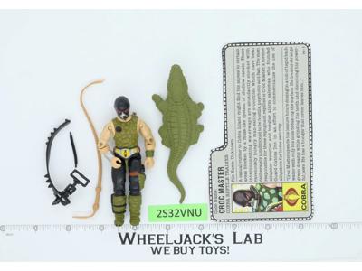 Croc Master V1 100% Complete G.I. Joe 1987 Hasbro Vintage Action Figure