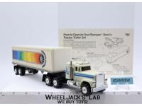 Mack Semi Schaper White Stomper Road King 1980's *WORKS* w/ EXPRESS Trailer