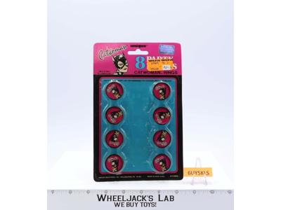 Catwoman Rings Party Favors DC Comics 1992 Unique NEW MOSC SEALED