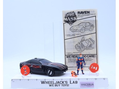 Raven W/Calhoun Burns 100% Complete 1986 MASK M.A.S.K. Kenner Action Figure