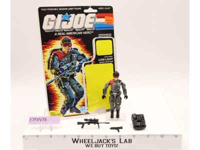 Low-Light V1 100% Complete W/Cardback G.I. Joe 1986 Hasbro Vintage Action Figure