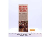 How to Uniform Your GI Joes Brochure Footlocker Box Paper GI Joe Hasbro Vintage