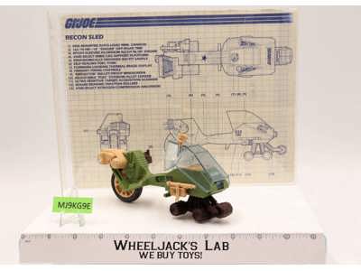 LCV Recon Sled 100% Complete GI Joe 1986 Hasbro Action Figure Vehicle Vintage